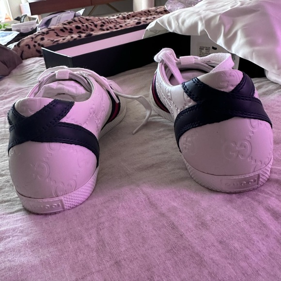 Like new, Gucci sneakers! Worn once and stored in box, in dust covers - Picture 5 of 7